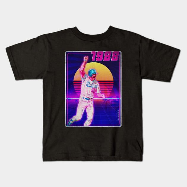 GIBBY 1988 VAPORWAVE Kids T-Shirt by HalHefner